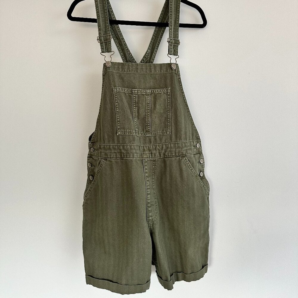 Universal Thread Green Denim Overalls